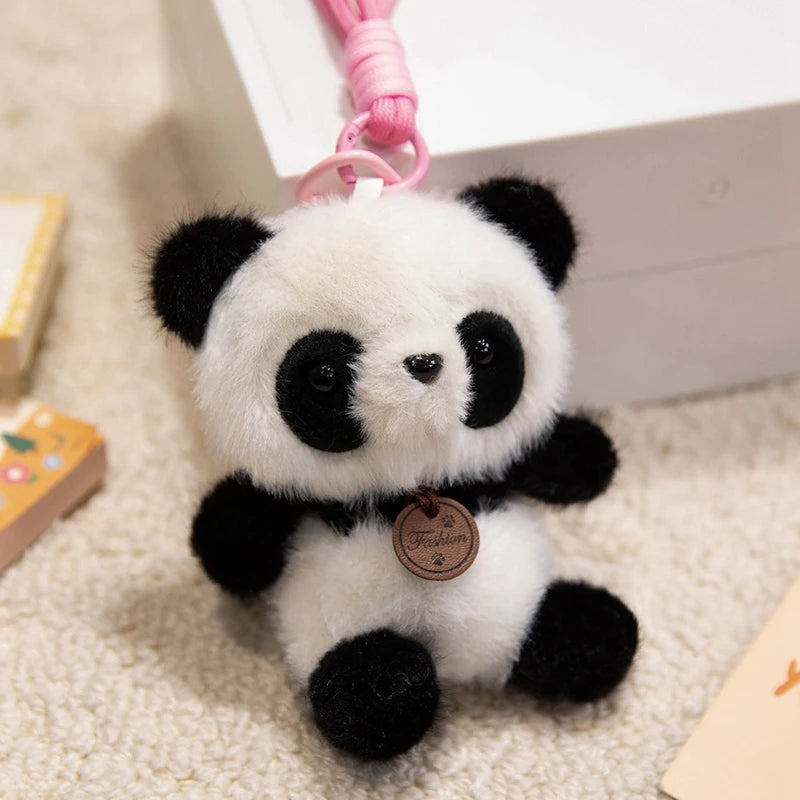 Cute Animal Plush Keychain 12cm - Pig/Cat/Dino/Elephant/Capybara/Duck/Panda/Rabbit/Penguin/Red Panda/Fox/Sloth