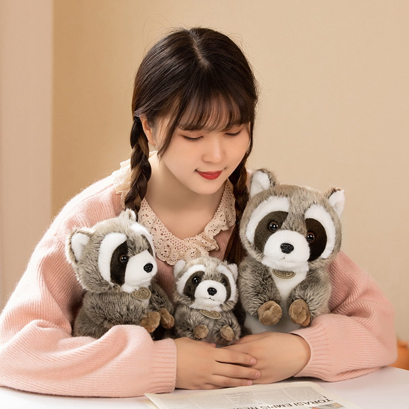 Standing Raccoon Plush Toys 17/23/30cm - 3 Styles