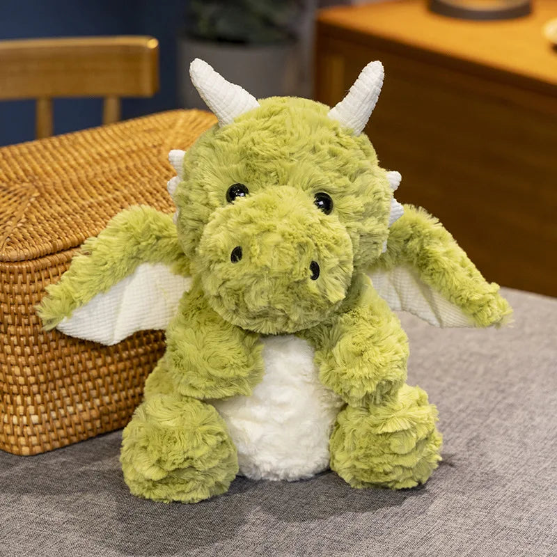 Cute Dragon (Sitting) Plush Toys 20/30/42/55cm - Green/White/Pink