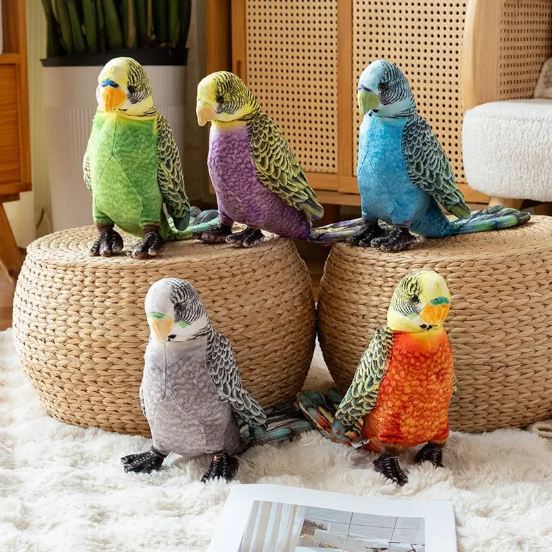 Bird Parrot Lifelike Plush Toys 23cm - 5 Styles
