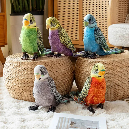Bird Parrot Lifelike Plush Toys 23cm - 5 Styles