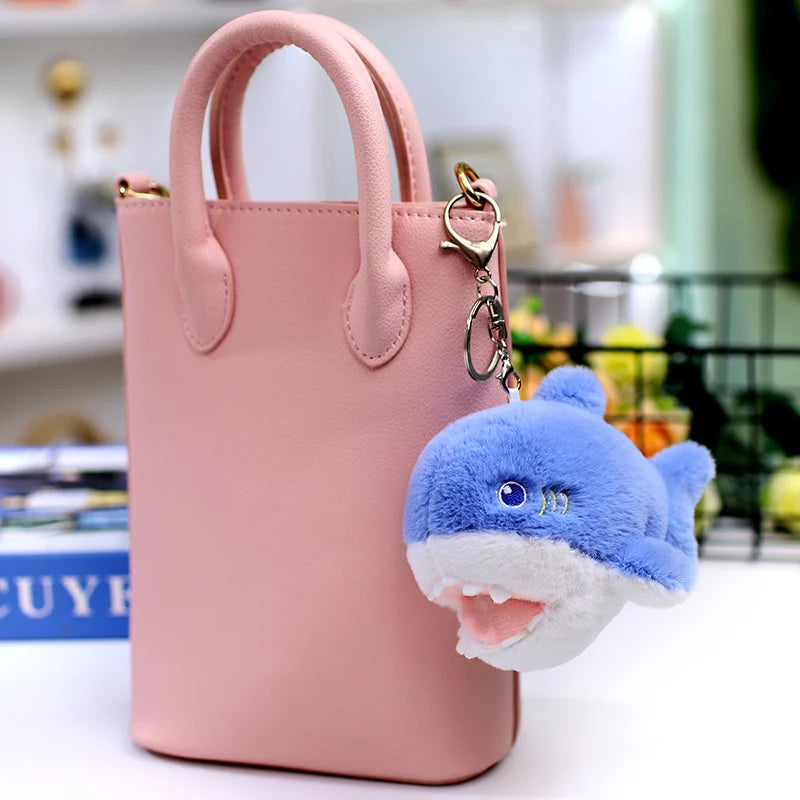 Marine Animal (Seal/Shark/Killer Whale/Dolphin/Fish) Plush Keychains 12cm