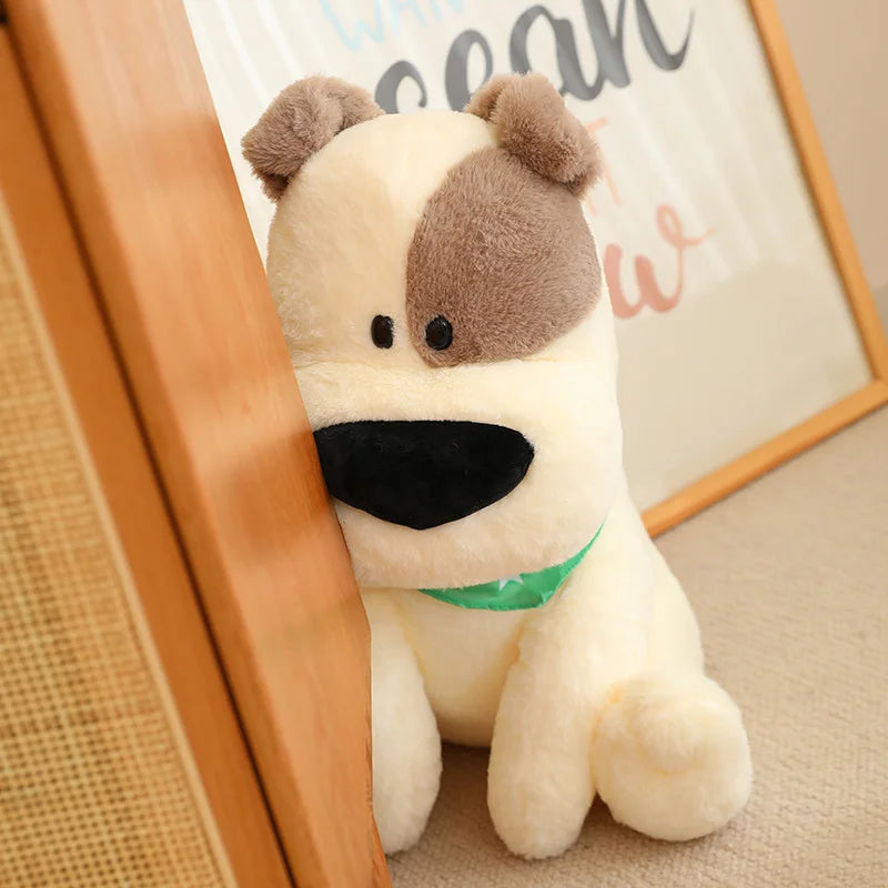 Cute/Kawaii Big Nose Dog Plush Toys 25/40/50cm - Khaki/White