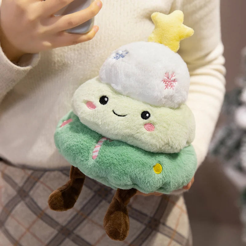 Christmas (Tree) Plush Toys 25cm - Pink/Green/Yellow/Blue