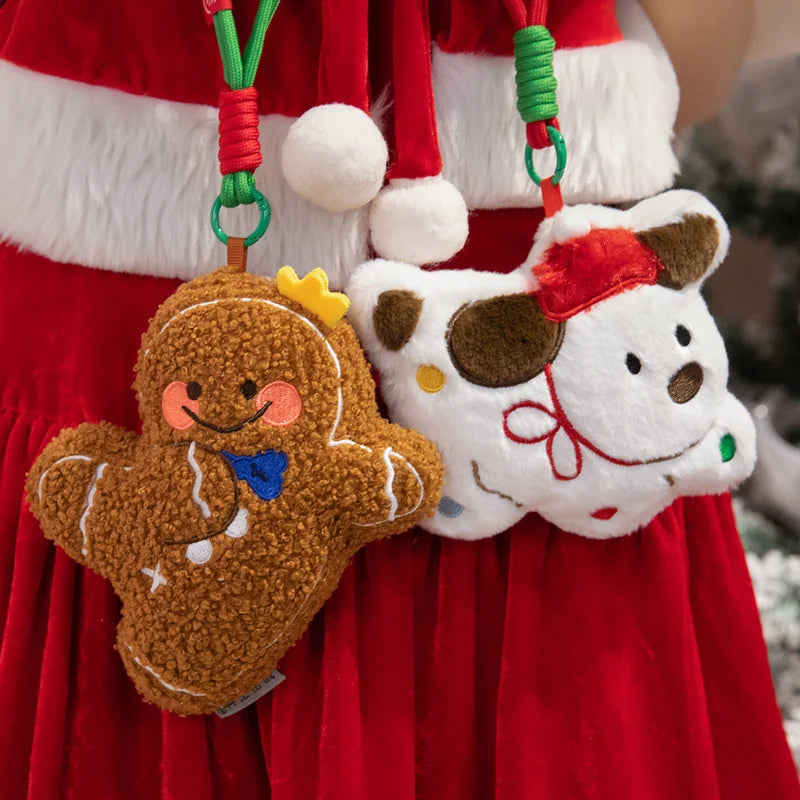 Christmas (Tree/Dog/Gingerbread Man) Plush Toys and Plush Keychains 15cm