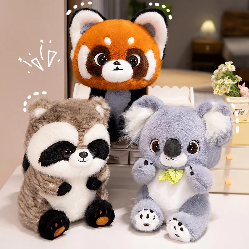 Cute Animal (Raccoon/Koala/Red Panda) Plush Toys 35/45cm