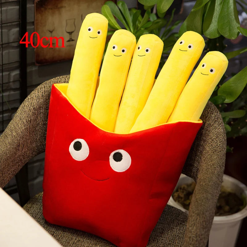 Cute Food (French Fries 5 Sticks/Pizza) Plush Toys 30/40/50cm