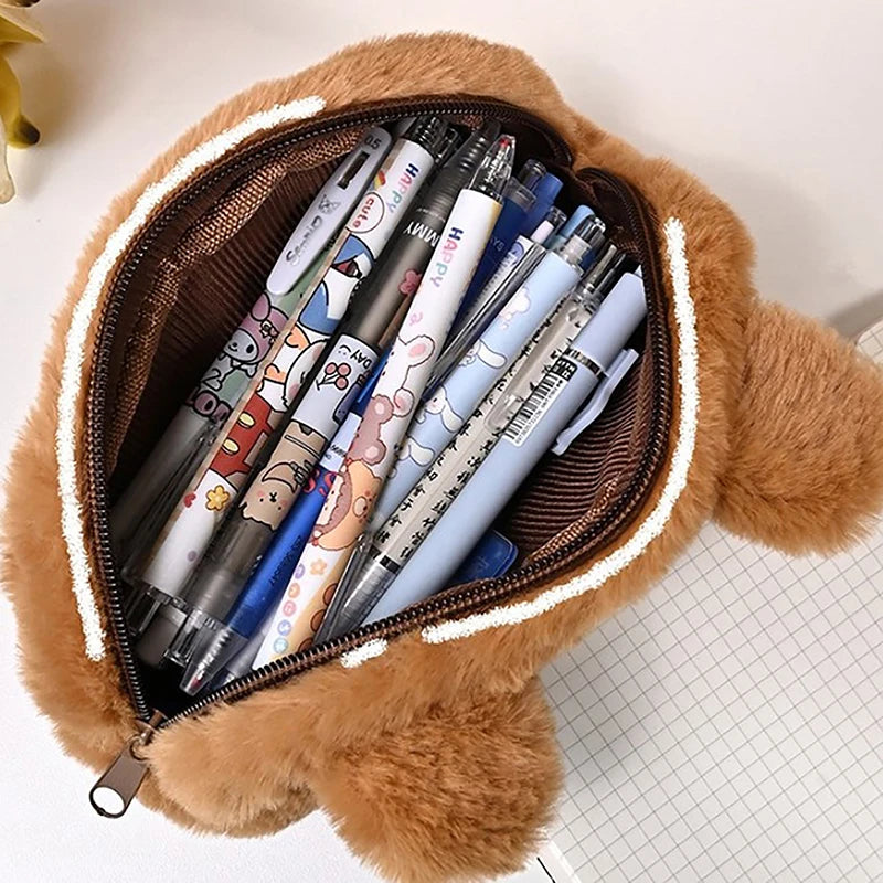 Cute/Kawaii Capybara Pencil Plush Bag