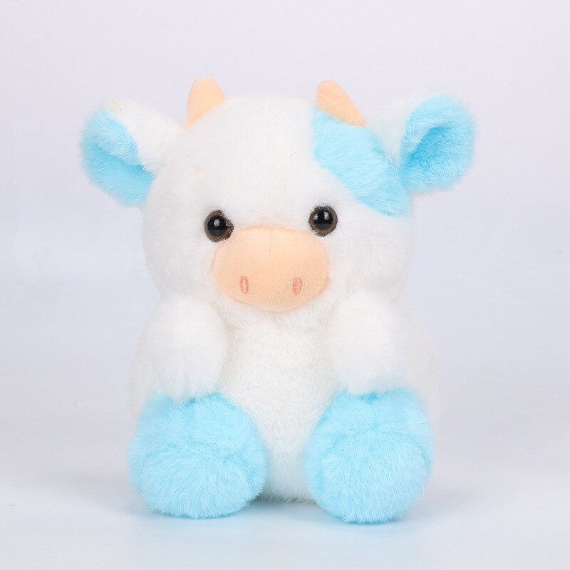 Cute Cow Plush Toys 20cm -Pink/Black/Purple/Blue/Yellow/Green