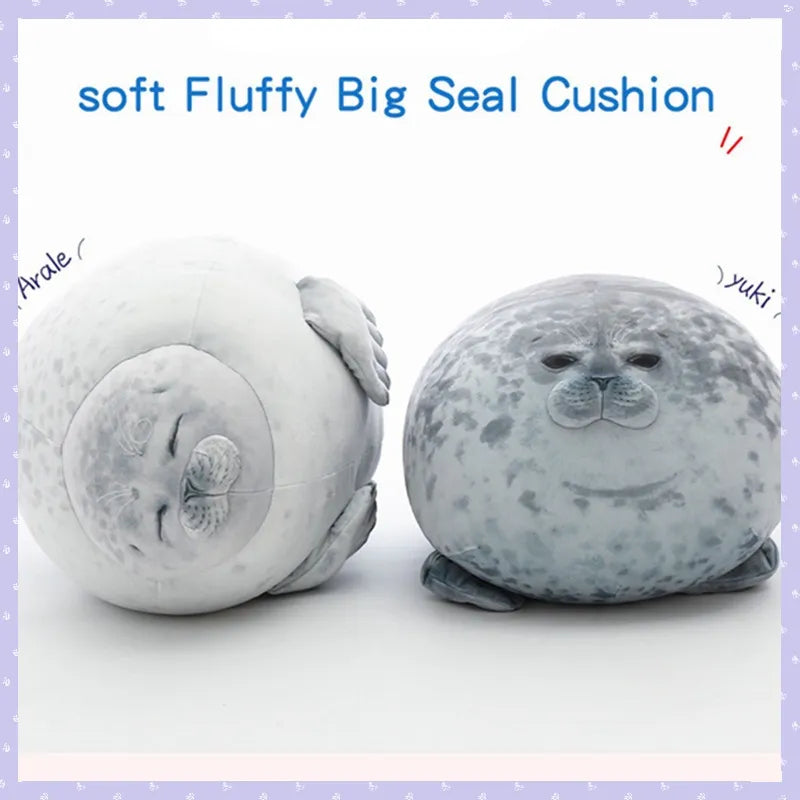 Chubby Seal Plush Pillow Toys 30/40/60/80cm - 2 Styles