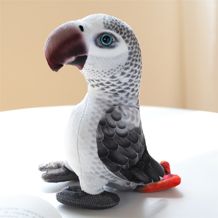 Bird (Lifelike Parrot) Plush Toys 20cm - Green/Grey/Red/Blue/Yellow