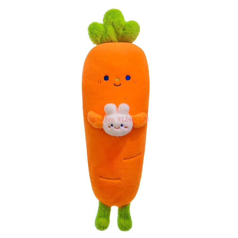 Cute Carrot with Rabbat  Plush Pillow Toys 65/80/95/115cm