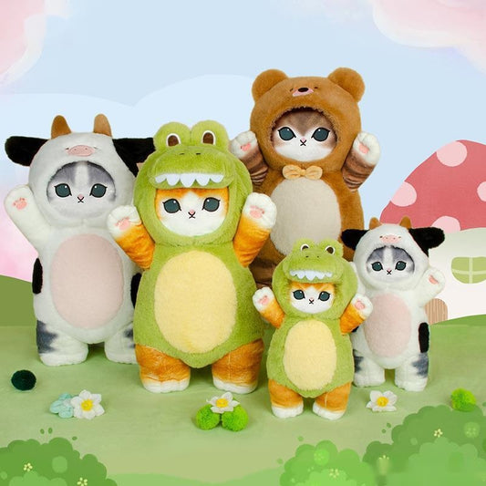 Mofusand Cat With (Cow/Crocodile/Bear) Dress Up Plush Toys 30cm/50cm