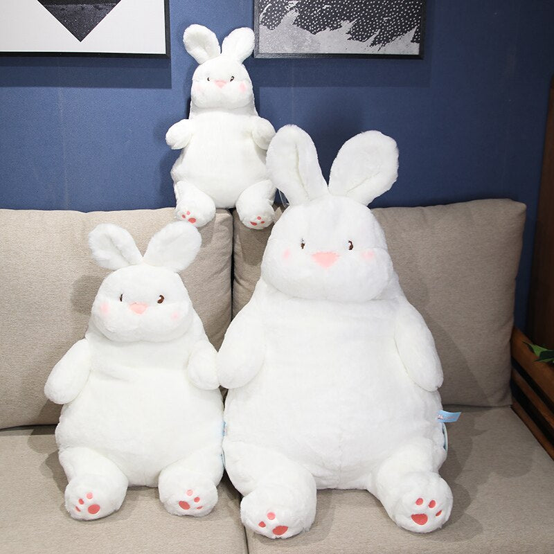 Chubby White Rabbit Plush Toys 45cm/60cm/80cm