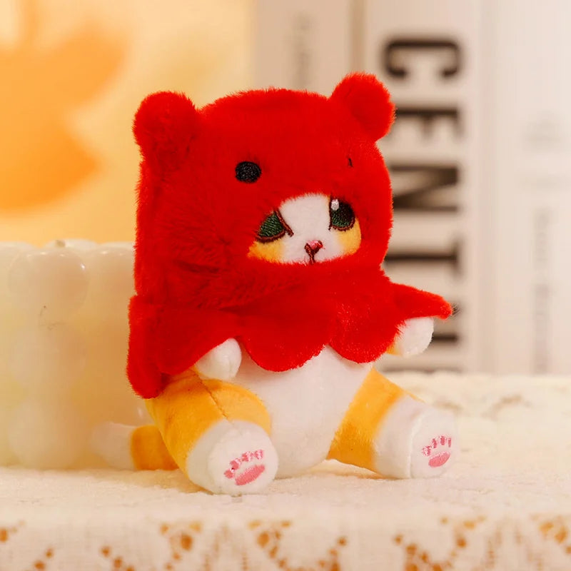 6Pcs/lot  Mofusand Cat Plush Keychains