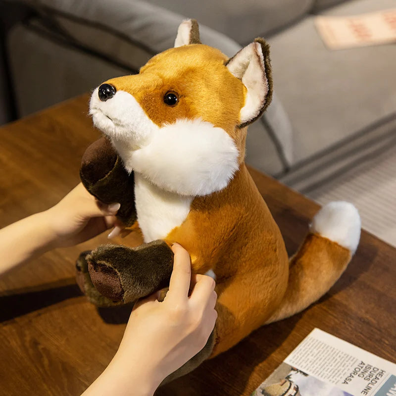 Fox Lifelike Plush Toys 17/23/30cm