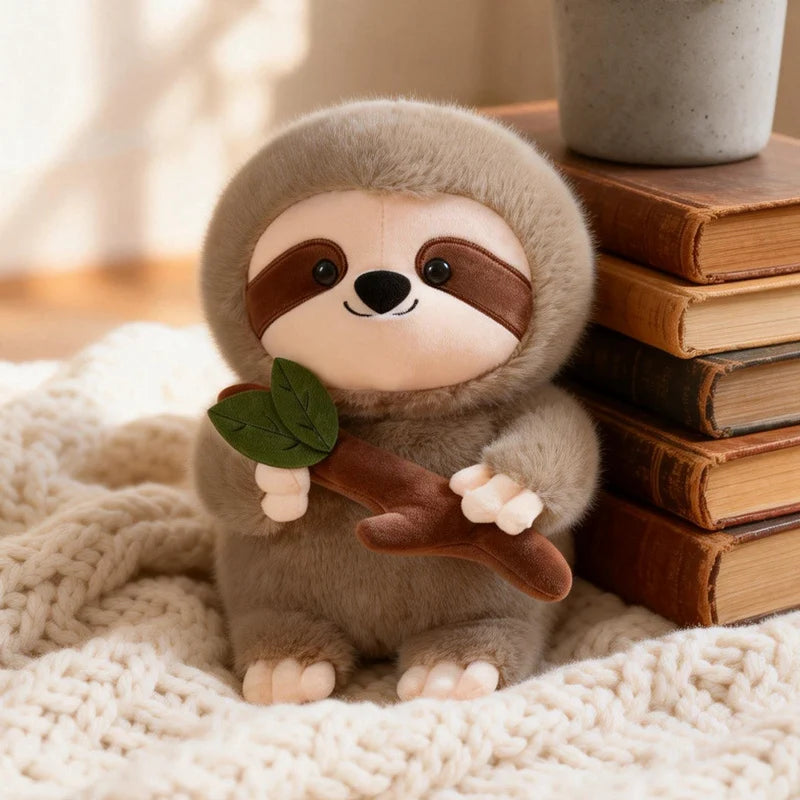 Cute Sloth Plush Toys 20/30/40cm - Brown/Khaki/Grey