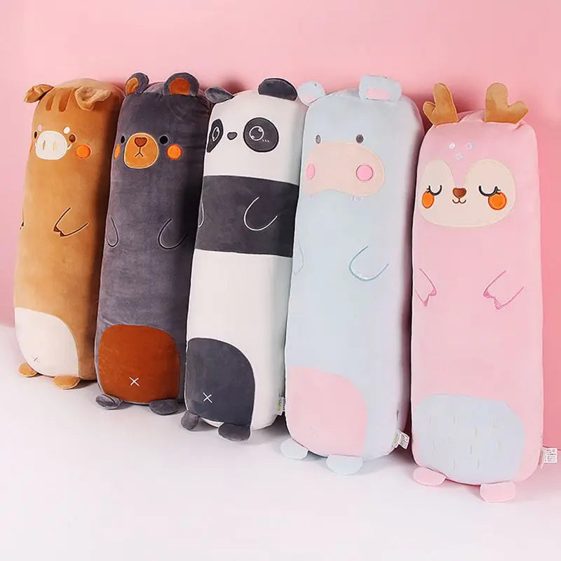 Cute Animal(Panda/Bear/Deer/Boar/Hippo) Plush Pillow Toys 100cm