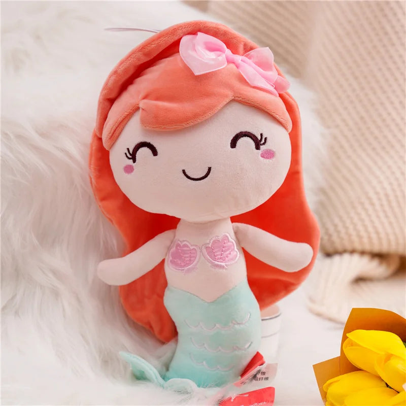 Cute Mermaid Plush Toys 20/28cm - Yellow/Pink/Purple/Orange