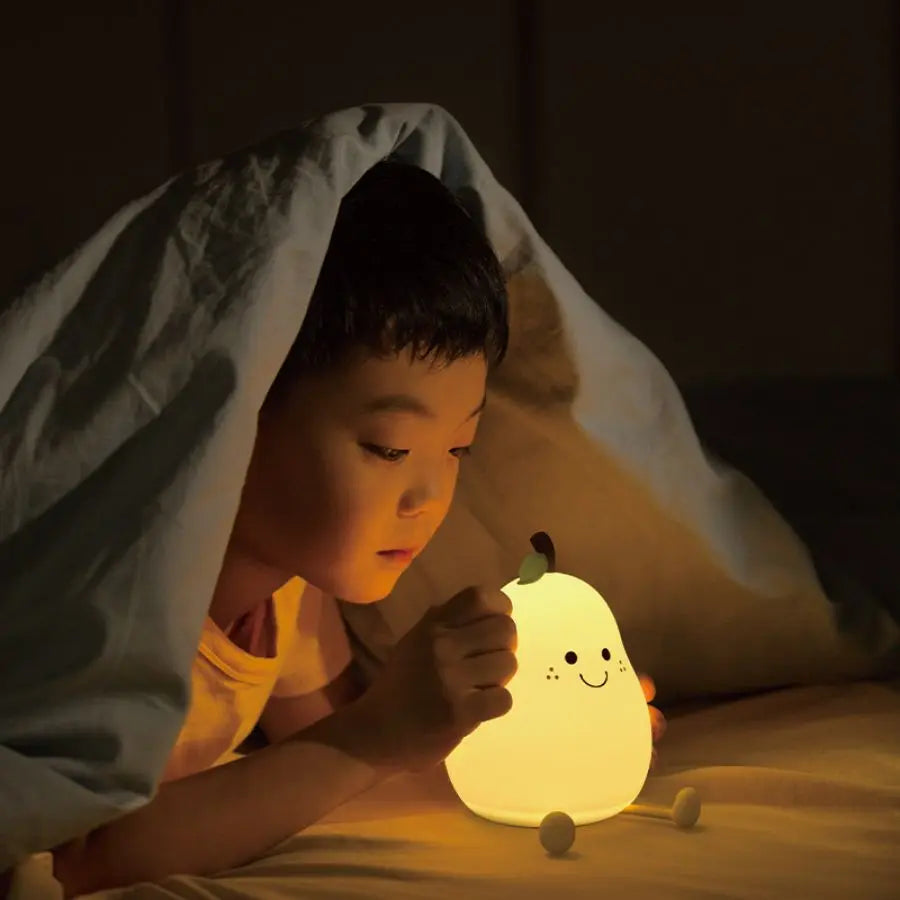 LED Night Light Pear Silicone Lamp