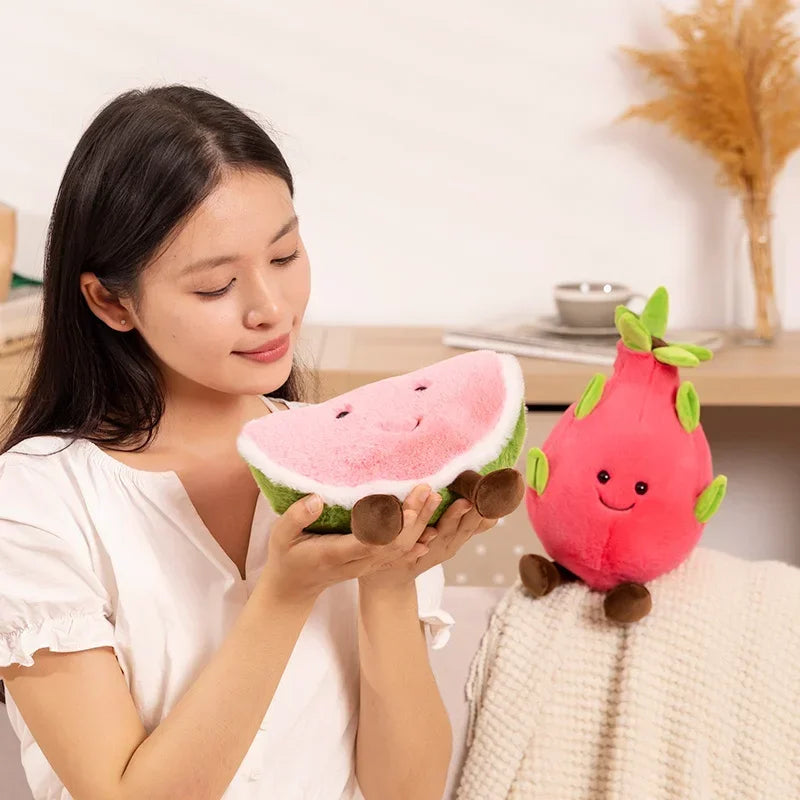 Cute Dragon Fruit/Watermelon/Corn Plush Toys 22-33cm