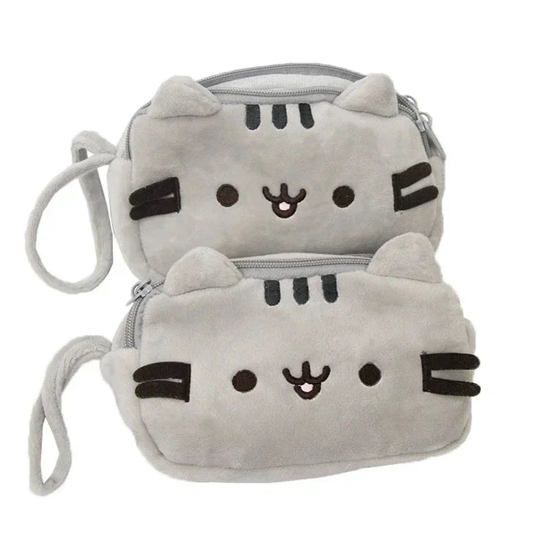 Cute/Kawaii Grey Cat Pencil Plush Bag - 2 Styles