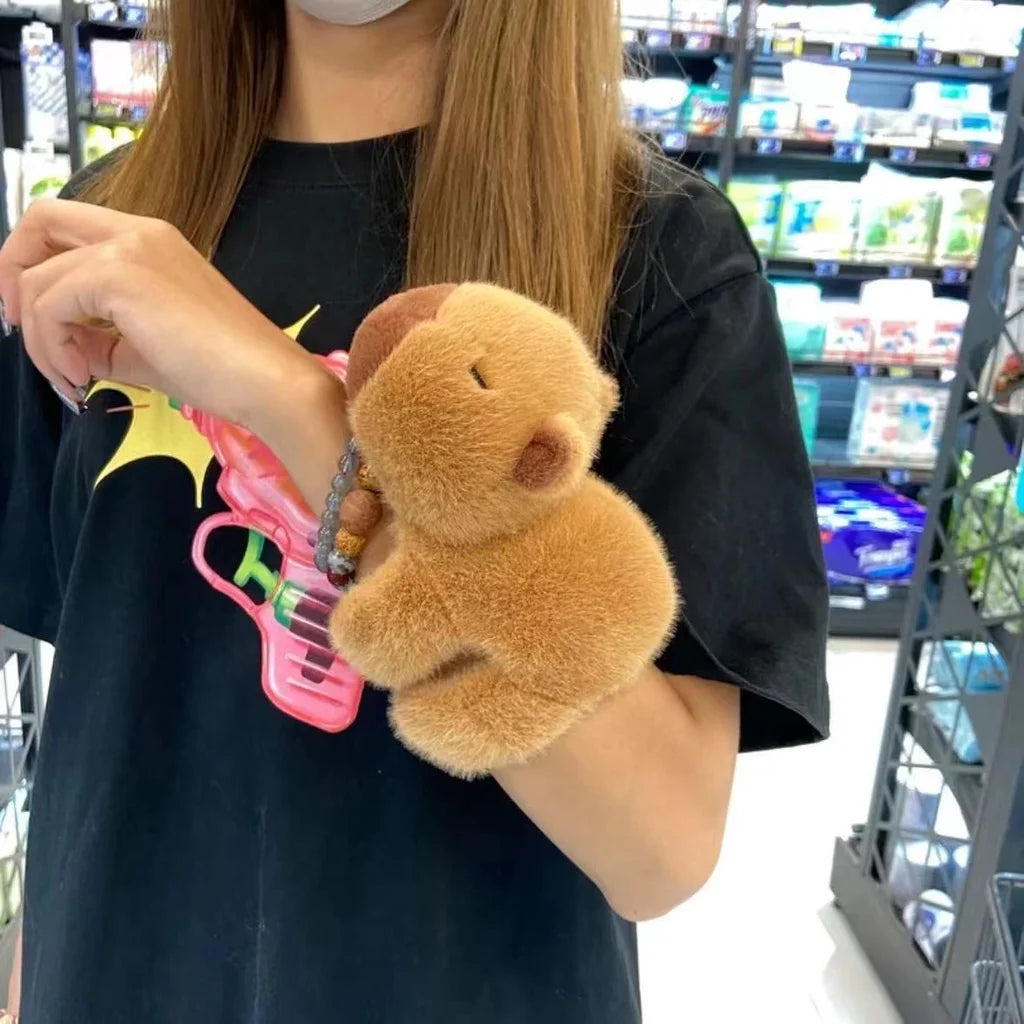 Cute Capybara Plush Slap Band Or Cute Capybara Plush Keychains - 2 Styles