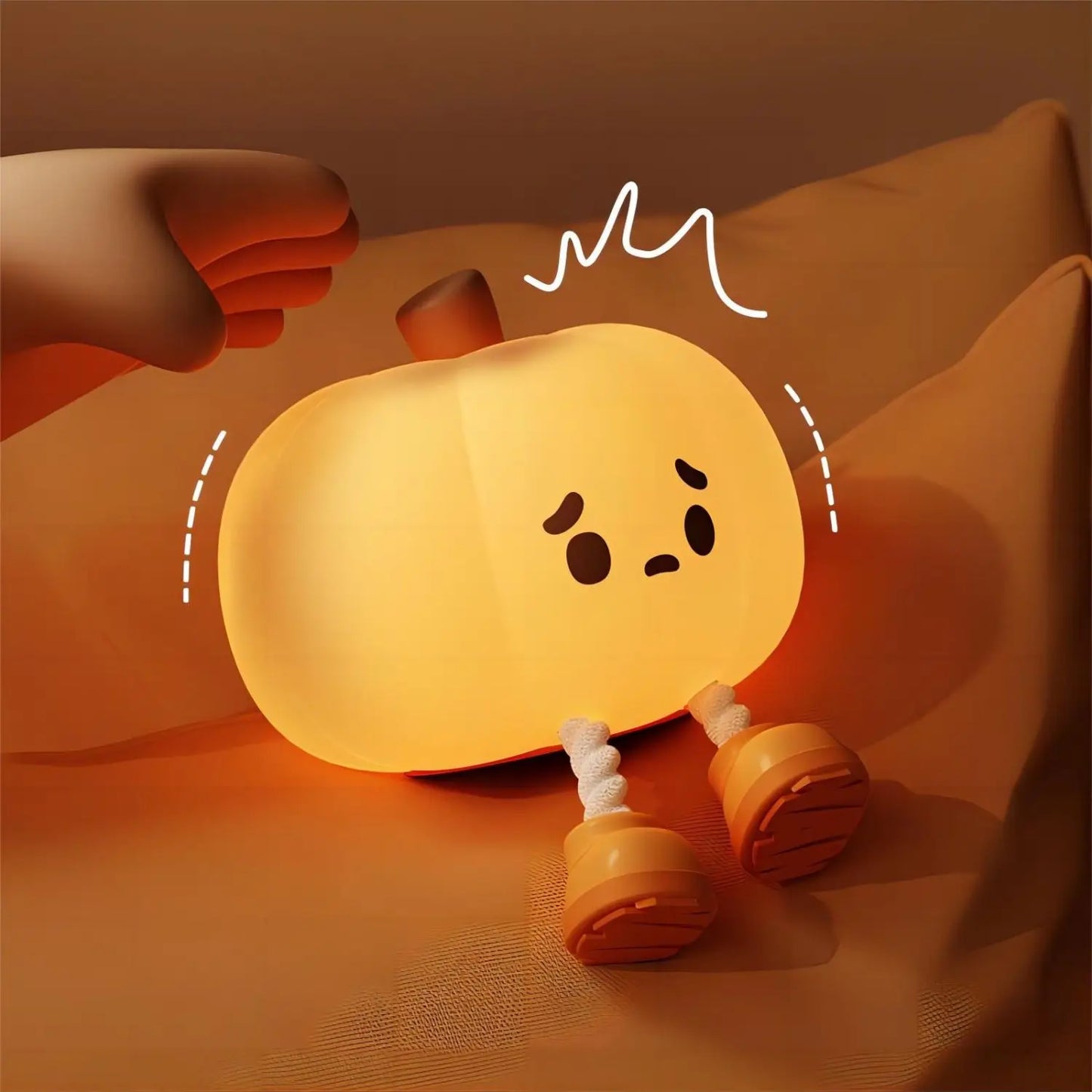 LED Night Light Pumpkin Silicone Lamp