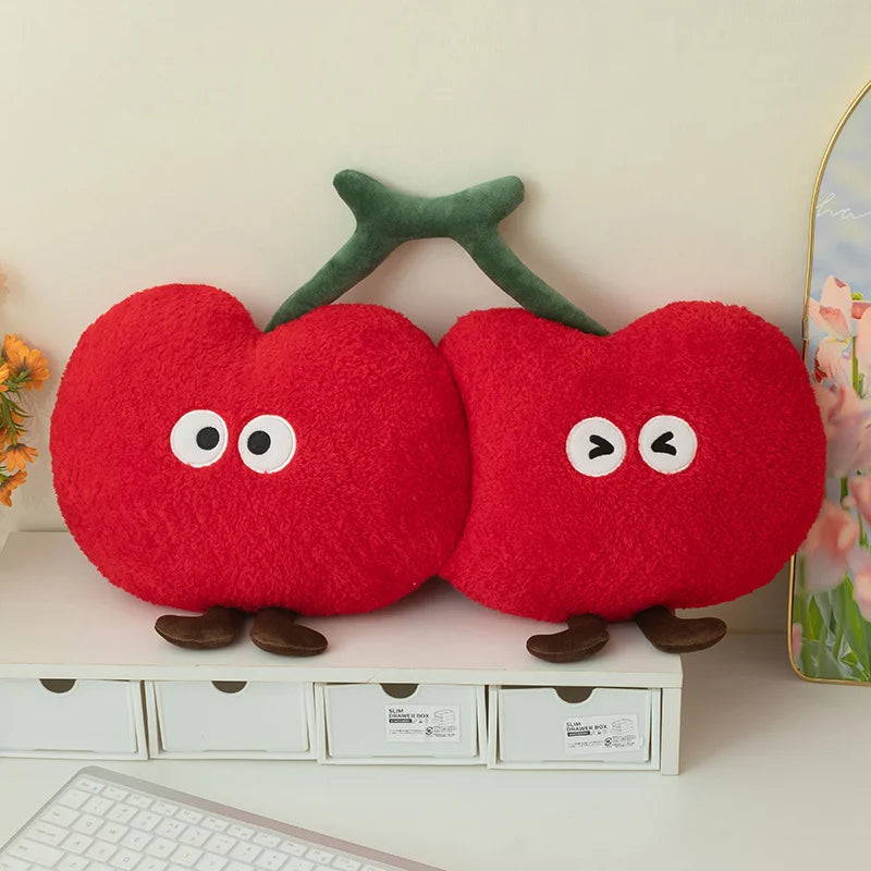 Cute Cherry Plush Toys 30/55cm and Plush Keychains 12cm