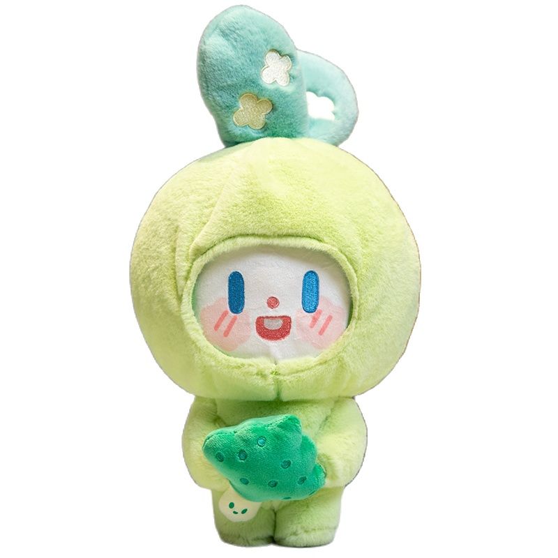 Cute Vegetable Rabbit Plush Toys 18-21cm (Potato/Broccoli/Eggplant/Tomato/White Radish)