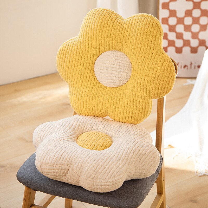 Flower Pillow Plush Toys 42cm/52cm - White/Green/Yellow/Purple