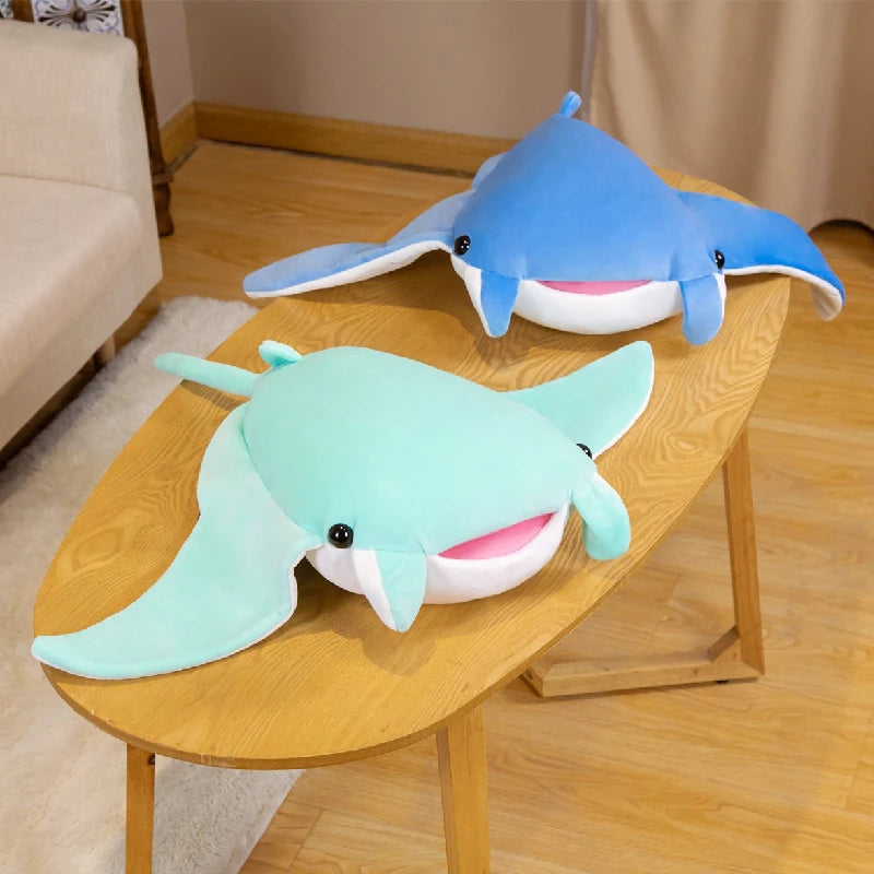 Cute Manta Ray Plush Toys 70/90cm - Blue/Green