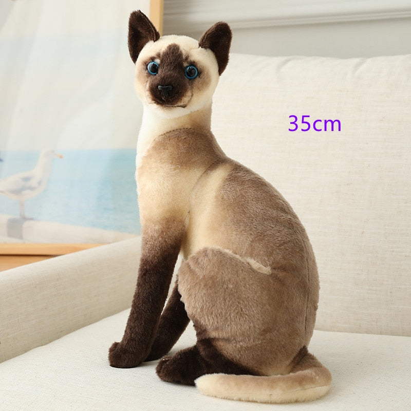 Cat (Lifelike Siamese/Shorthair) Plush Toys