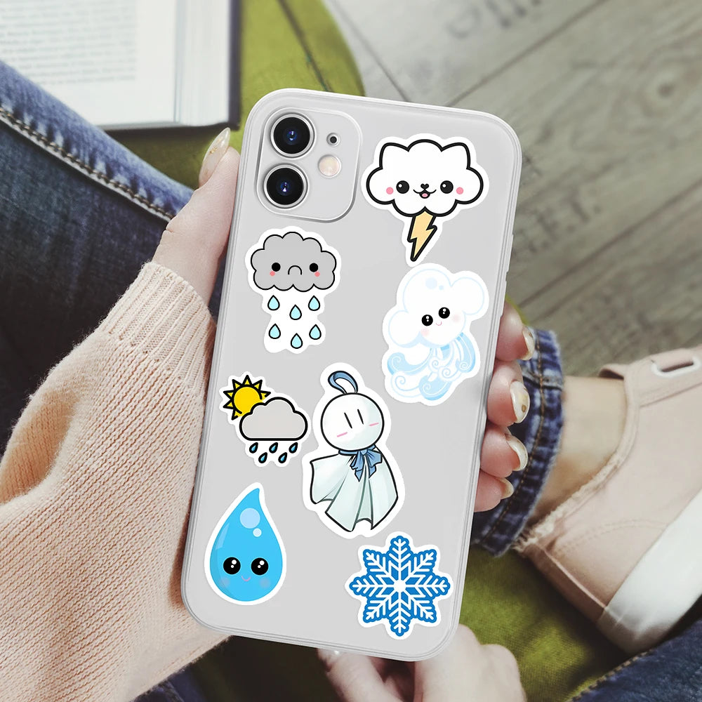 50 pcs Cute/Kawaii Weather Stickers