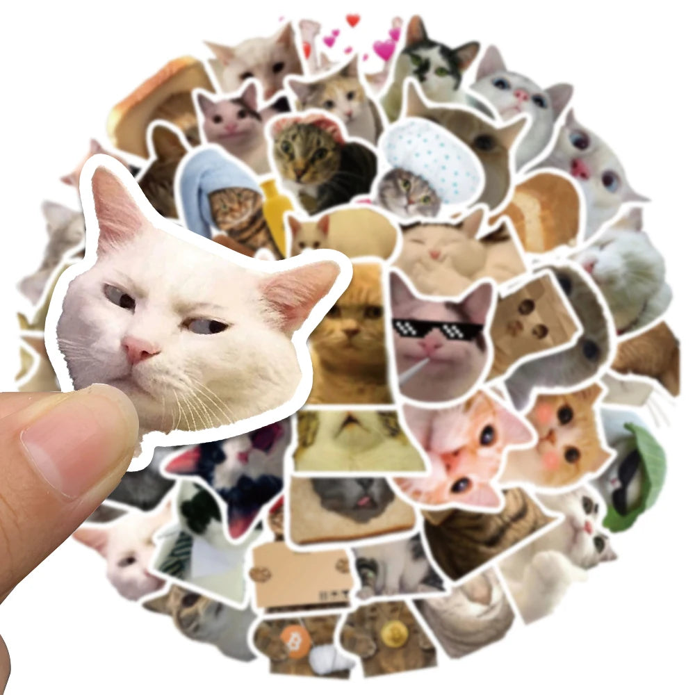 50/100 pcs Cute/Kawaii Dog/Cat Stickers