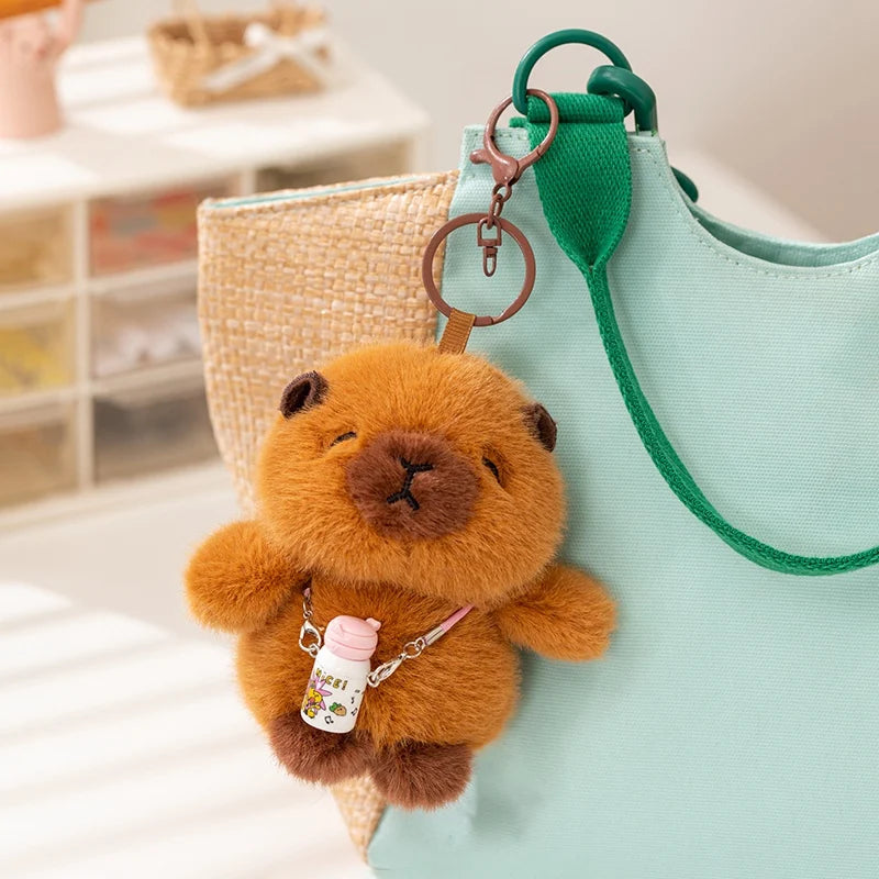 Cute Animal (Sloth/Capybara/Red Panda/Elephant/Penguin) Plush Keychain 12cm