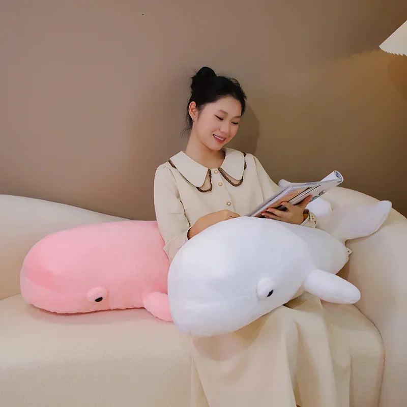 Cute Beluga whale Plush Toys 75/100cm - Pink/White