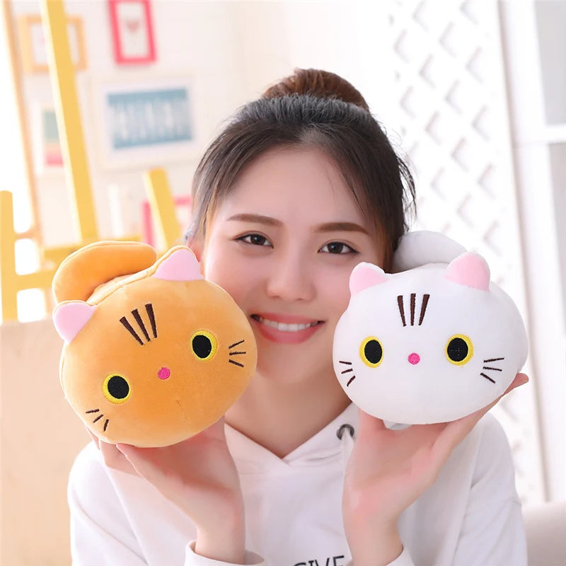 Cute  Cats Plush Pillow Toys 18-25cm (Black/White/Grey/Blue/Brown - 12 Styles)