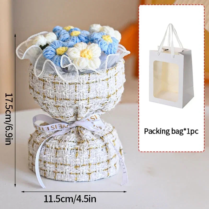 Cotton Rope Handmade Flower Mini Bouquets -5 Styles