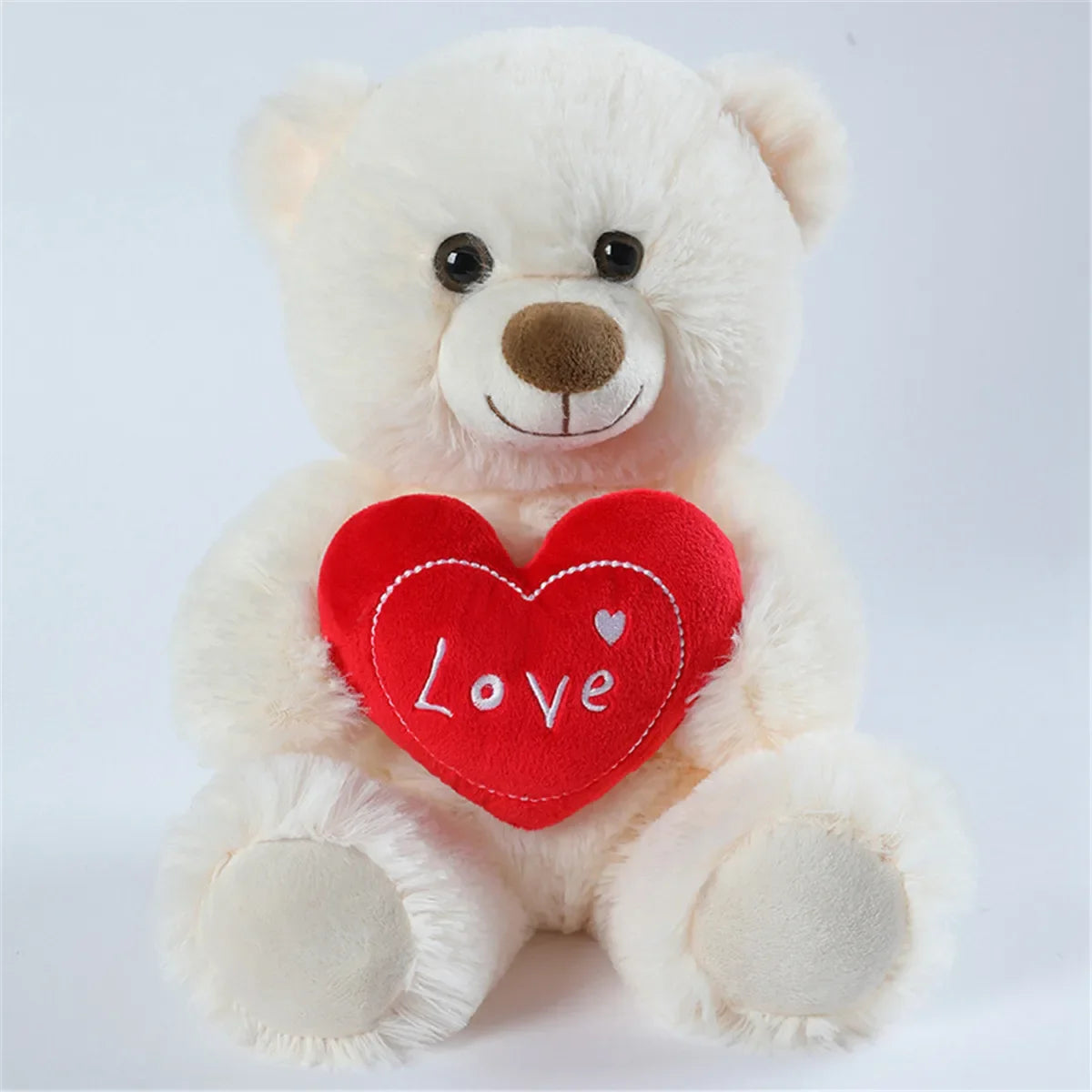 Cute Teddy Bear/Dog With Love Heart Plush Toys 25cm - 3 Styles