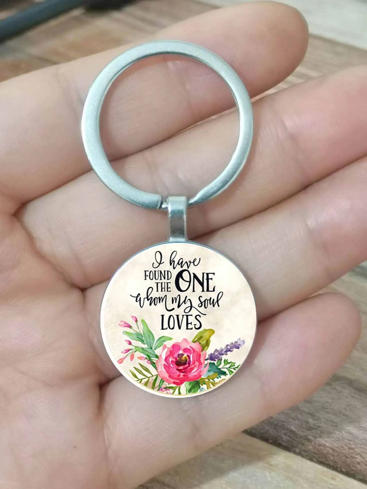 Keychain With The Bible Verse/Positive Message - 13 Styles