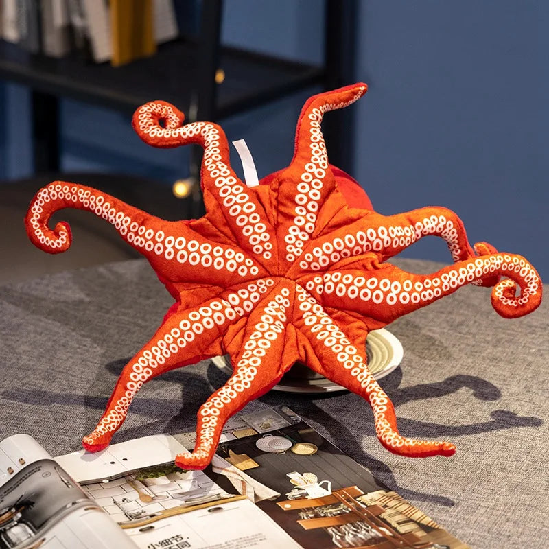 Red Octopus Lifelike Plush Toys 40/75cm