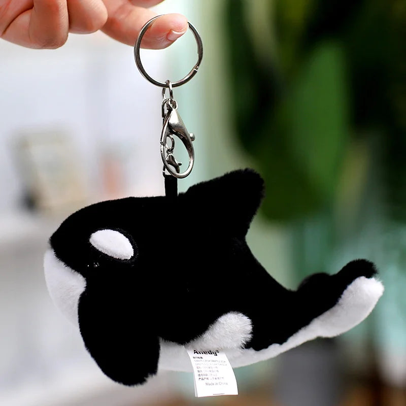 Marine Animal (Seal/Shark/Killer Whale/Dolphin/Fish) Plush Keychains 12cm