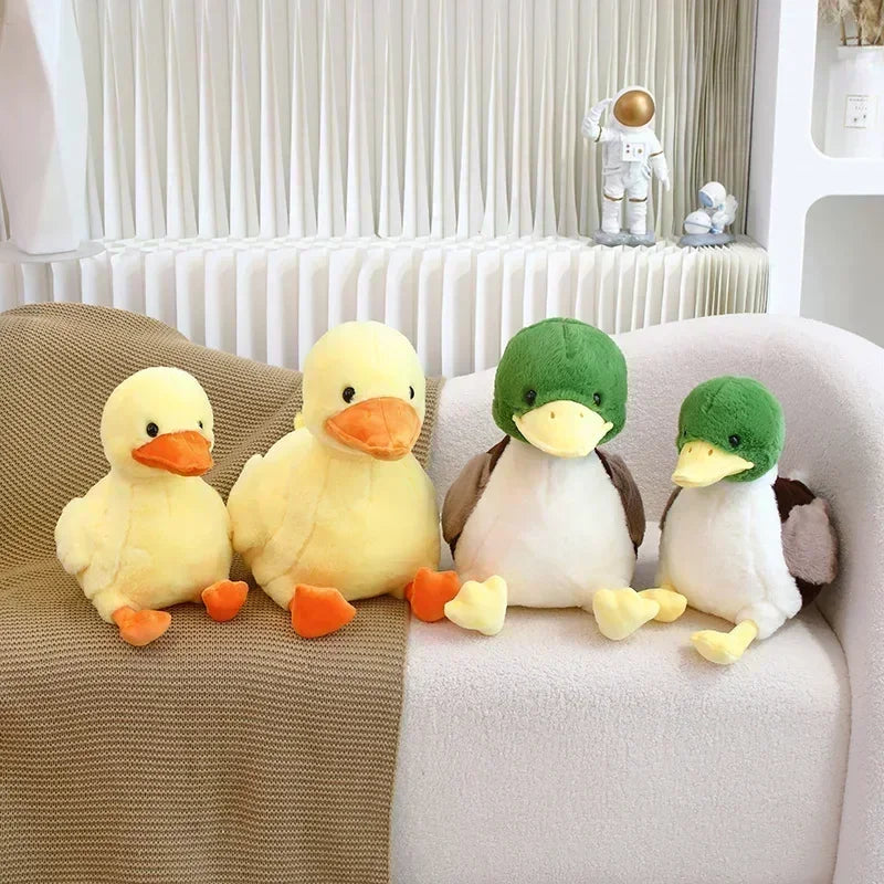 Cute Duck Plush Toys 32/44cm - Green/Yellow