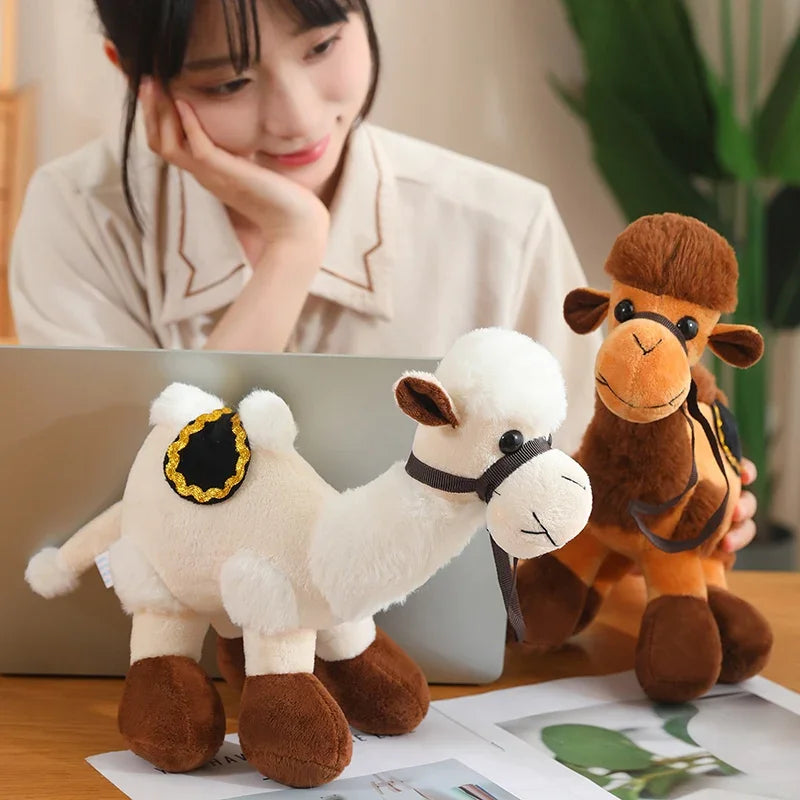  Cute Camel Plush Toys 30/40/50cm - Brown/White