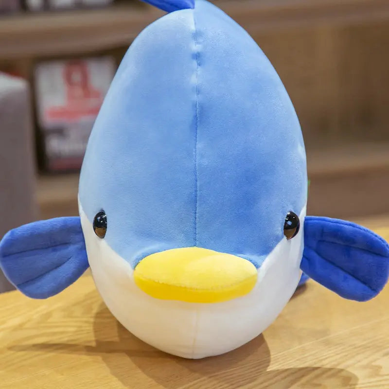 Cute Kawaii Blue Fish Ocean sunfish Plush Toys 35 50cm