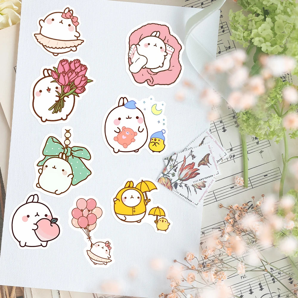 50 pcs Cute/Kawaii Bunny/Rabbit Stickers - V3