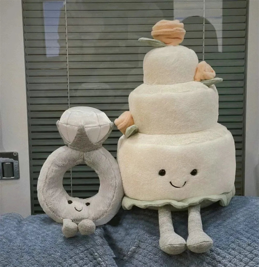 Cute Wedding Cake/Ring Plush Toys - 5 Styles