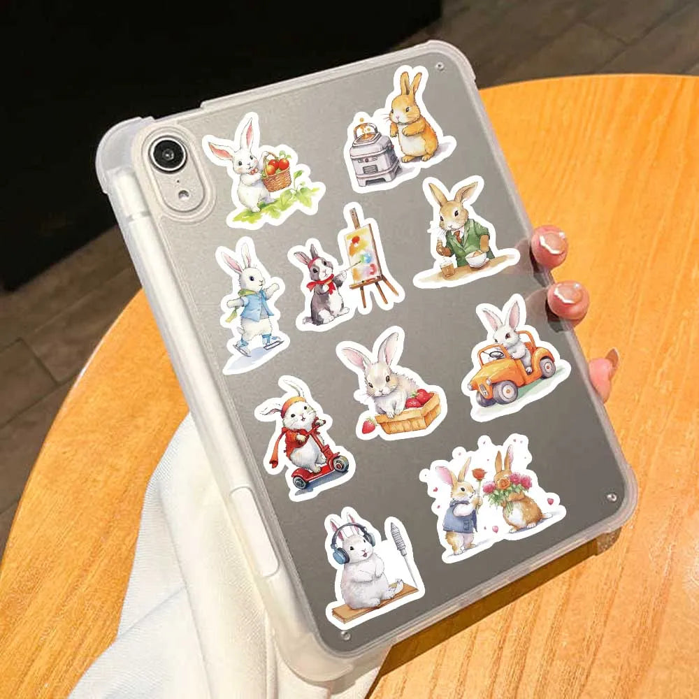 50 pcs Cute/Kawaii Bunny/Rabbit Stickers