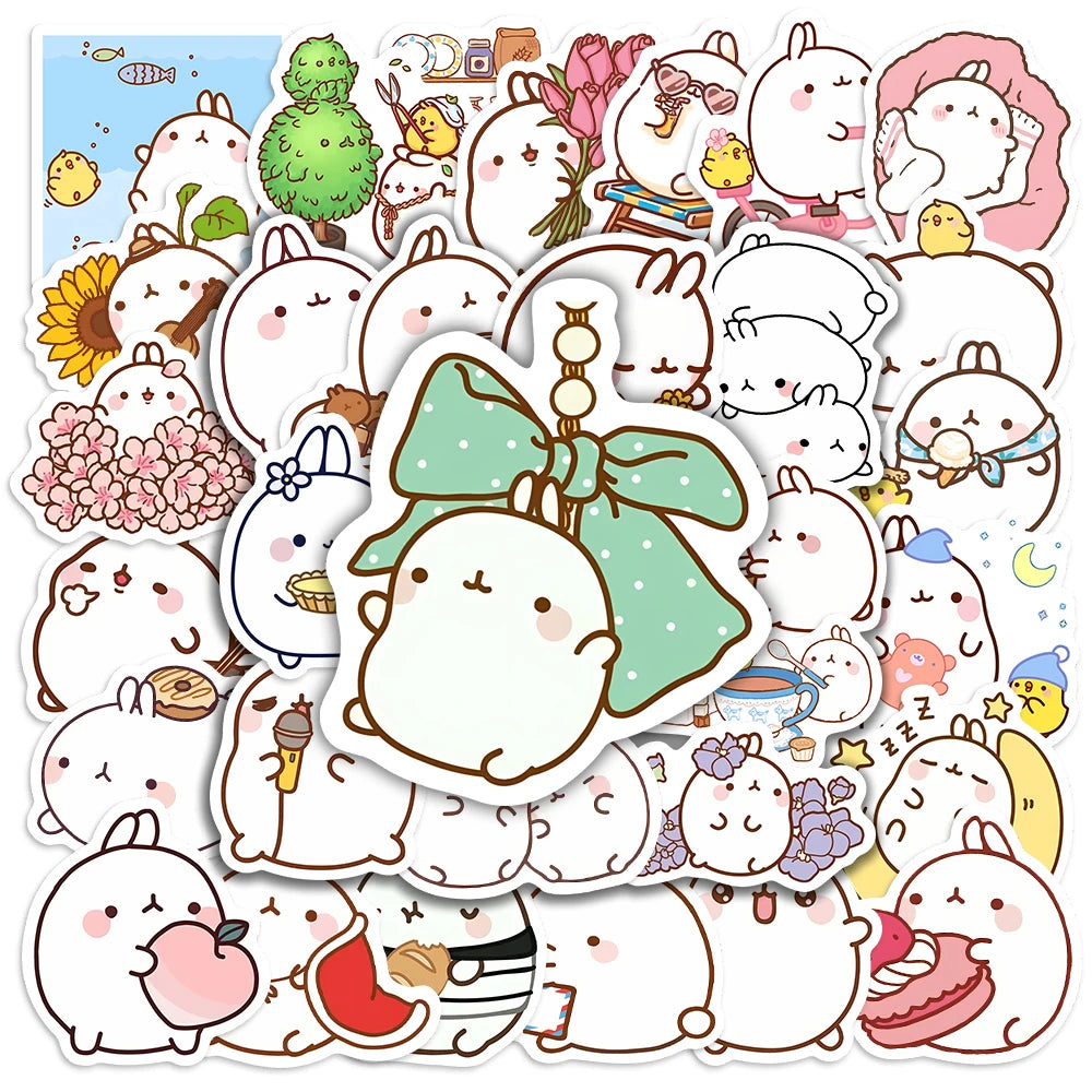 50 pcs Cute/Kawaii Bunny/Rabbit Stickers - V3